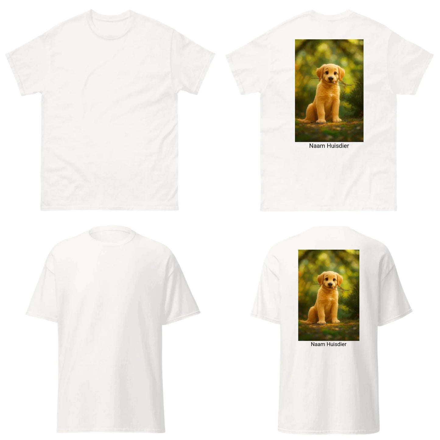 T-shirt met hond of kat als persoonlijk ontwerp