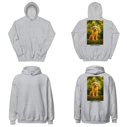 Unisex hoodie met gepersonaliseerd huisdierontwerp