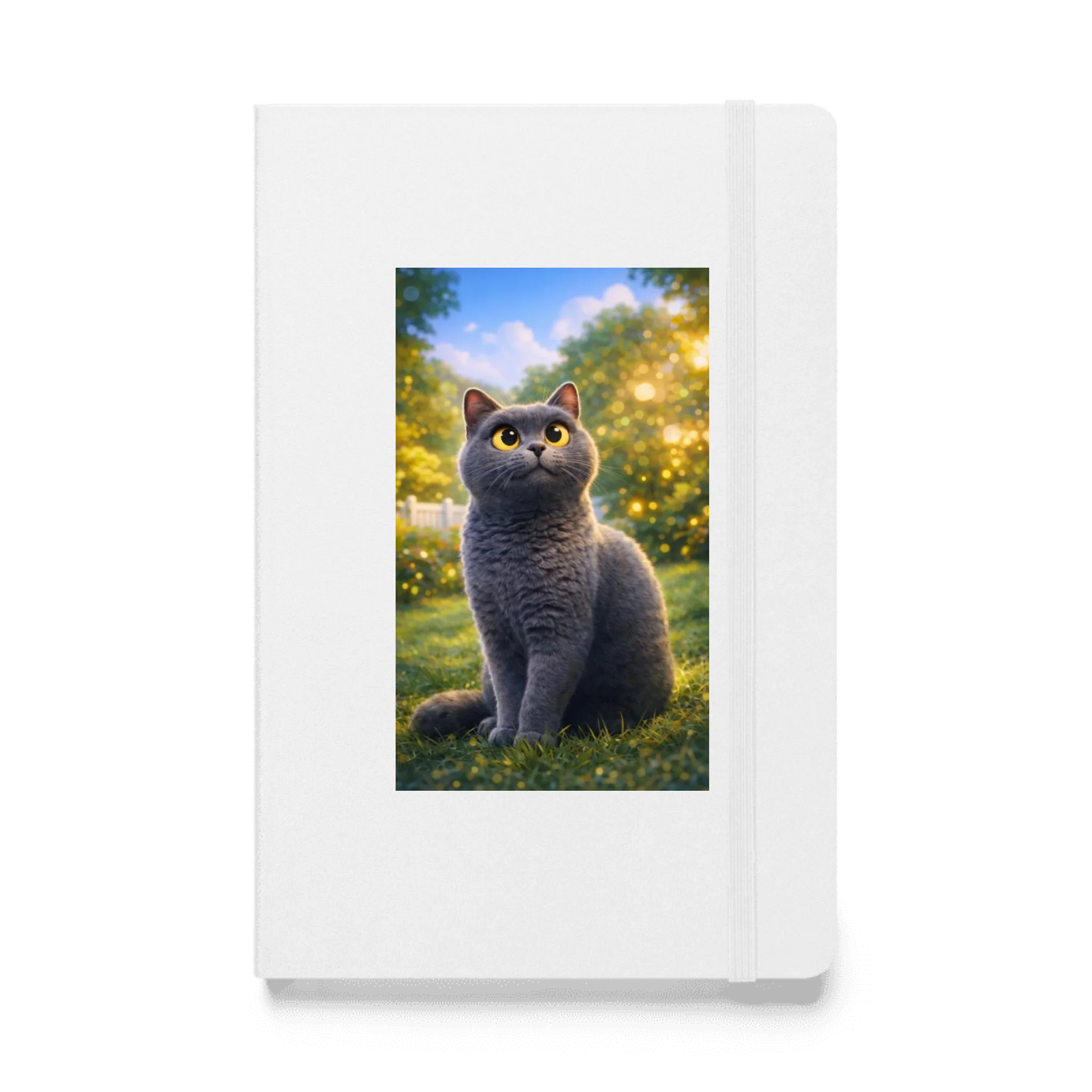 Stevig notitieboek met hond of kat op de cover