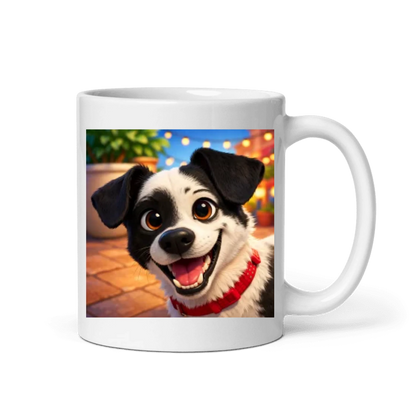 Gepersonaliseerde koffietas met foto van een hond