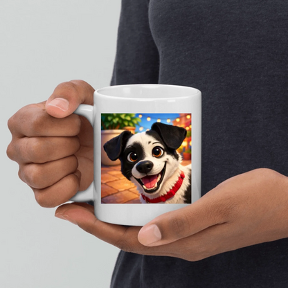 Koffiemok met hond als persoonlijk cadeau