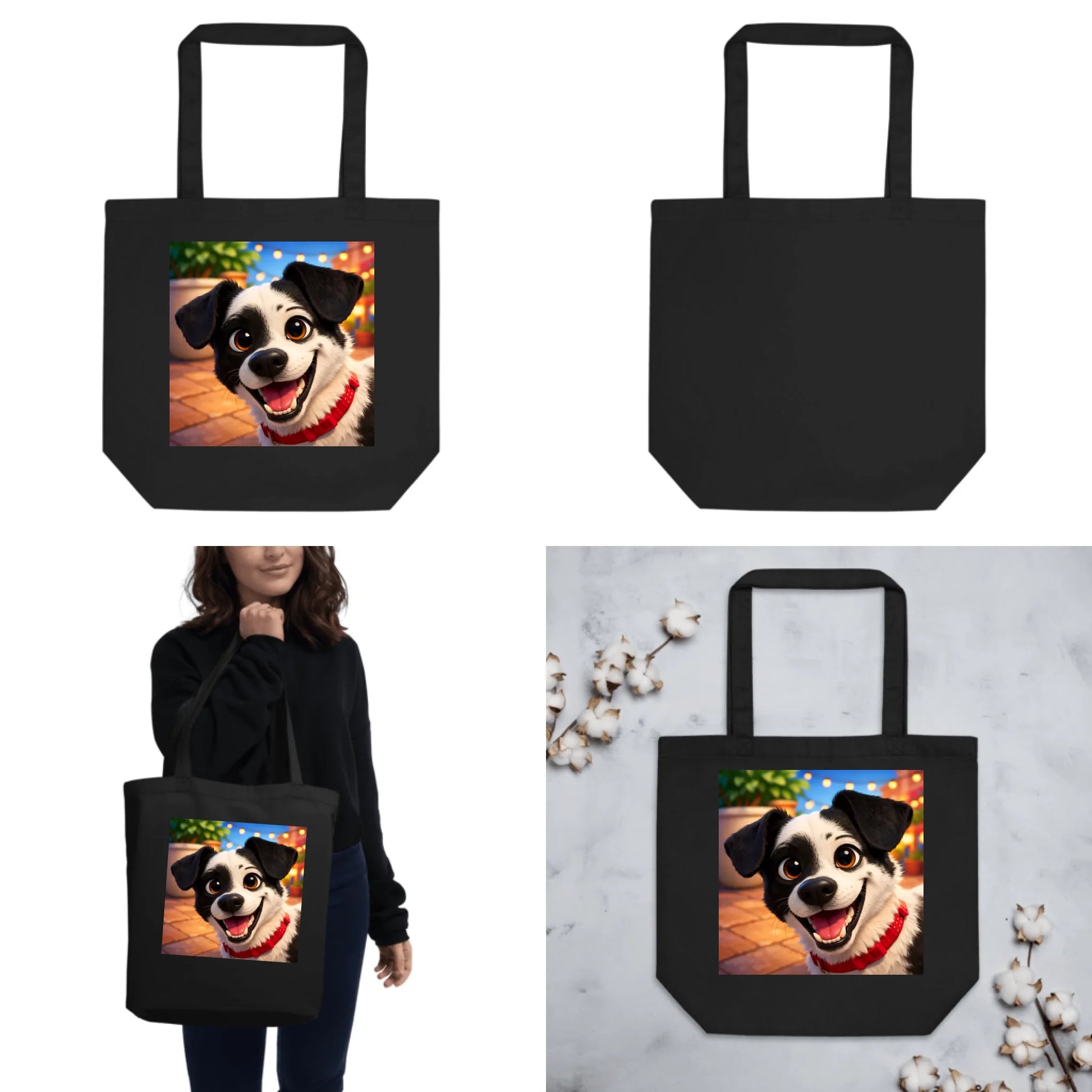 Gepersonaliseerde tote bag met foto van je huisdier