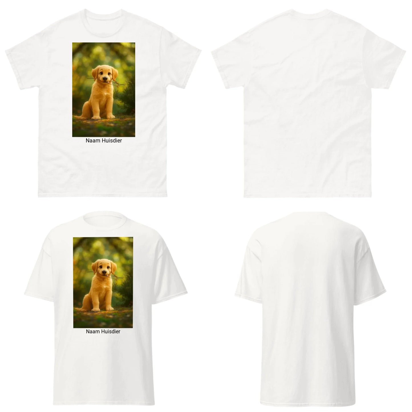 T-shirt met hond of kat als persoonlijk ontwerp